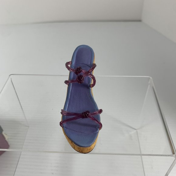 Just the Right Shoe Raine Willitts Designs Cork Wedge 25093 Miniature Sandal - Picture 3 of 10